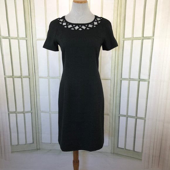 Kasper Dresses & Skirts - Vintage Sheath Shift Career Dress Cut Out Neckline